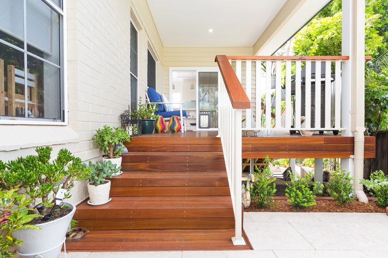 home extension front patio staircase caringbah