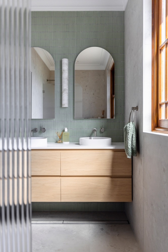 Ensuite Renovation - Double Vanity Rossmark Building Designers - house extension - shire builder designer