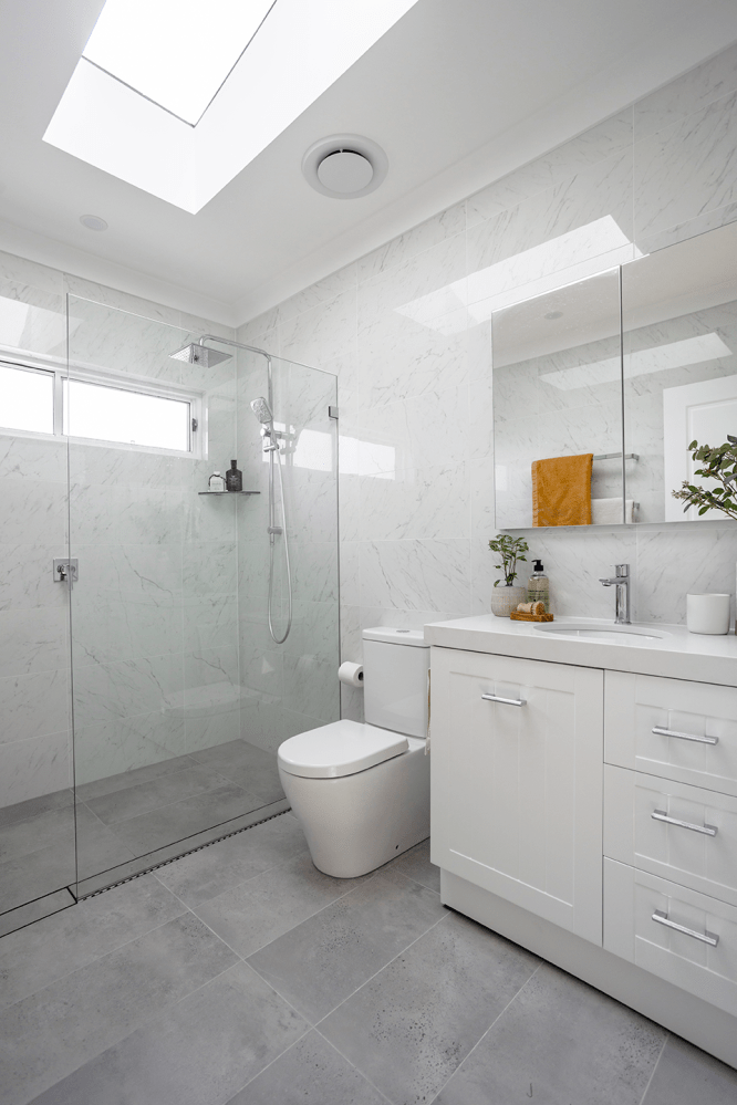 Second storey addition-bathroom-Rossmark Building Designers - house extension - shire builder designer