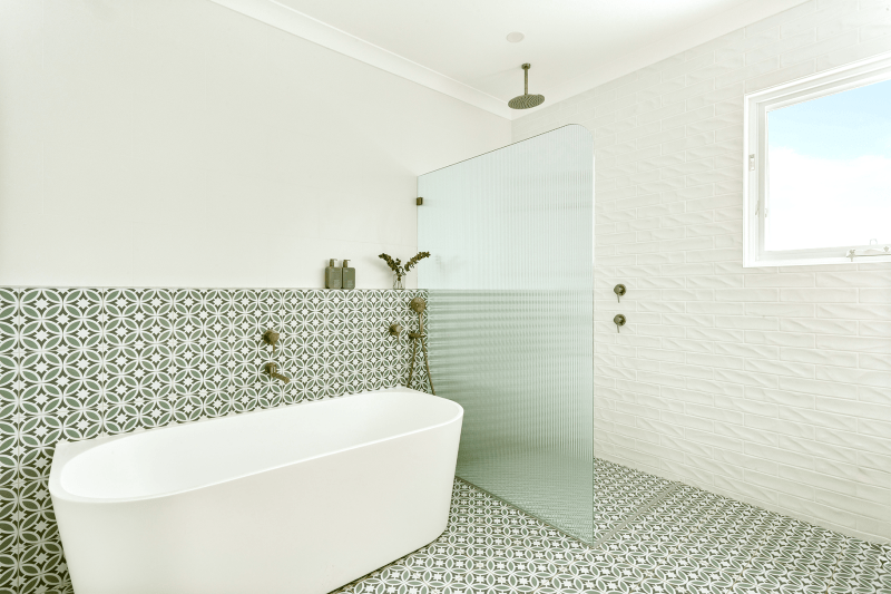 Bathroom Renovation bath- Rossmark Building Designers - house extension - shire builder designer